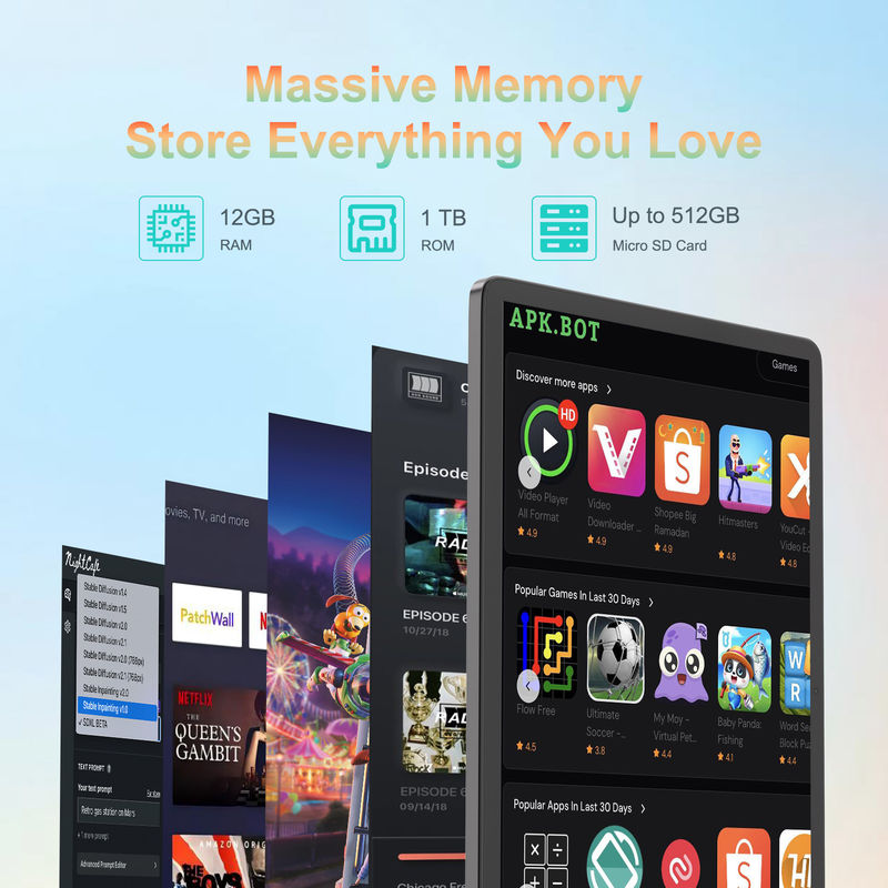 C Idea 14 Zoll Tablet Große Speicherung 1200*1920 FHD Bildschirm Android Tablet PC CM14000 plus