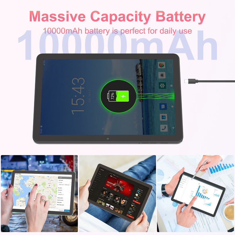 C Idea 10,1 Zoll 5G Tablet mit Sim-Unterstützung Tastatur Bildungs-Android Tablet Pc M8300 Plus Schwarz