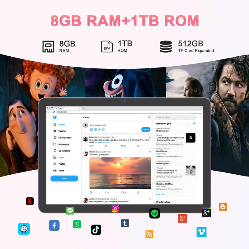 C Idea Android 5G Tablet mit SIM Bildungs-Tablet für Studenten CM8300 Plus Lila