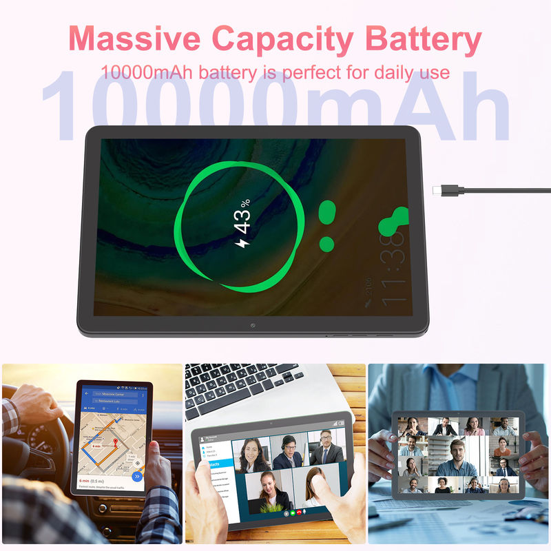C Idea 10,1 Zoll 5G LTE Tablet mit Sim Card Slot Bildungs-Android Tablet Pc M8300 Plus Schwarz
