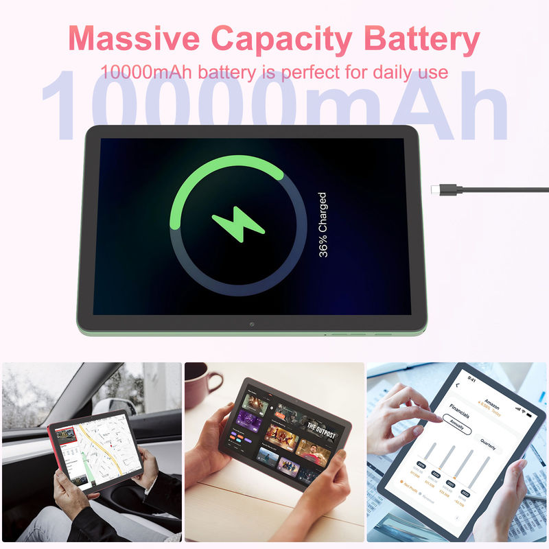 C Idea 10,1 Zoll 5G Tablet mit MTK Quad-Core Android 14 Tablet Pc für Bildung CM8300 Plus Grün