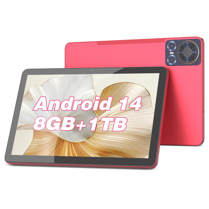 C Idea Tablet 10,1 Zoll 5G LTE Tablet Touchscreen Tablet PC für den täglichen Gebrauch CM8300 Plus Rot