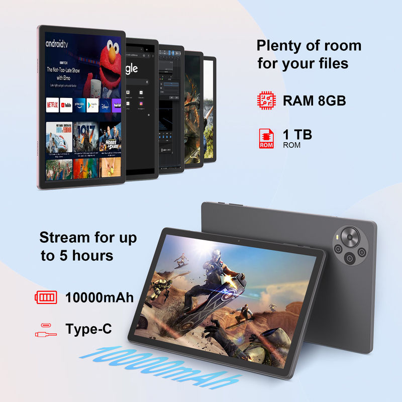 C Idea 10,36 Zoll Tablet PC 2K Bildschirm Neues Android Tablet für Studenten Cm10500 Plus Grau