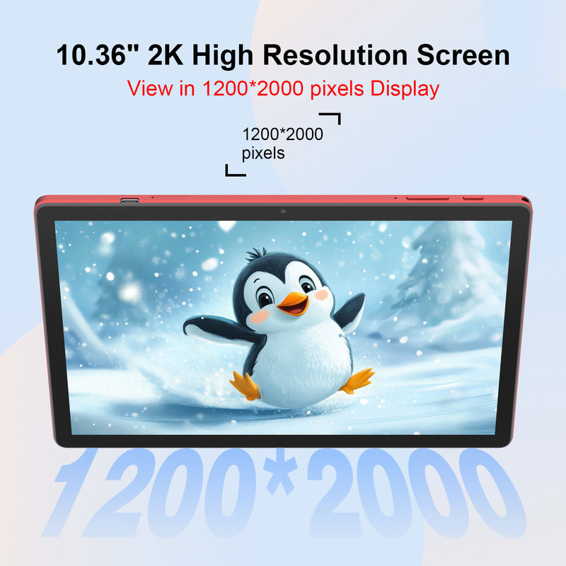 C Idea Android 14 Tablet 2k Bildschirm Bildschirm Tablet für Schüler mit Tastatur und Maus CM10500 Plus Rot