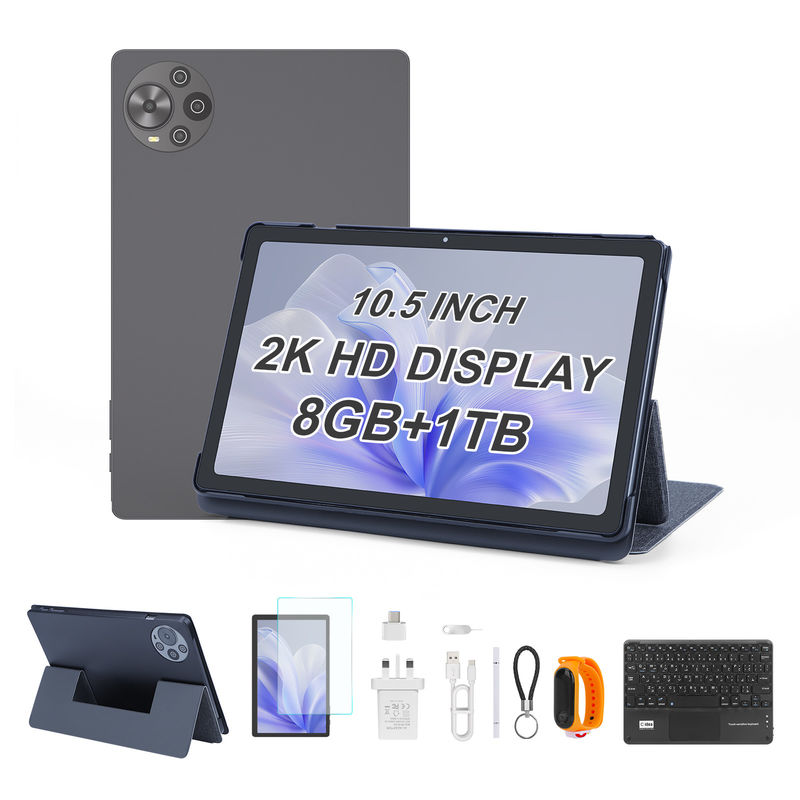 C Idea 10,5 Zoll Tablet PC 2K Bildschirm Neues Android Tablet für Studenten Cm10500 Plus Grau