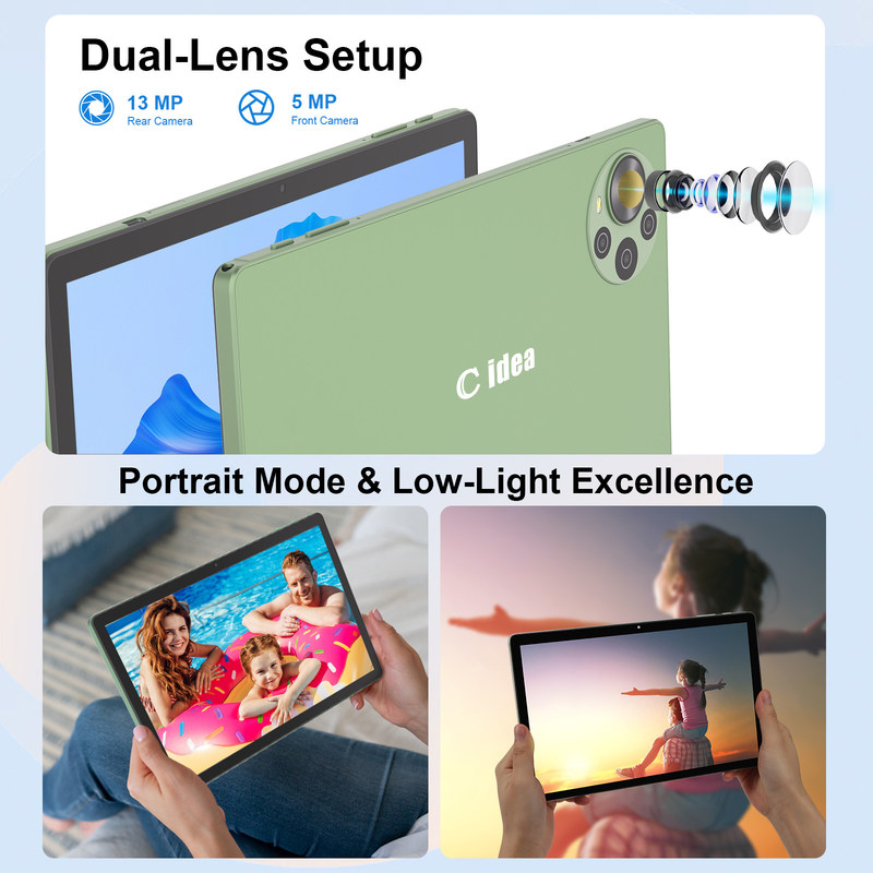 C Idea 10,36 Zoll Android 14 Tablet PC Lern-Tablet für Schüler mit Dual-SIM-Funktionalität