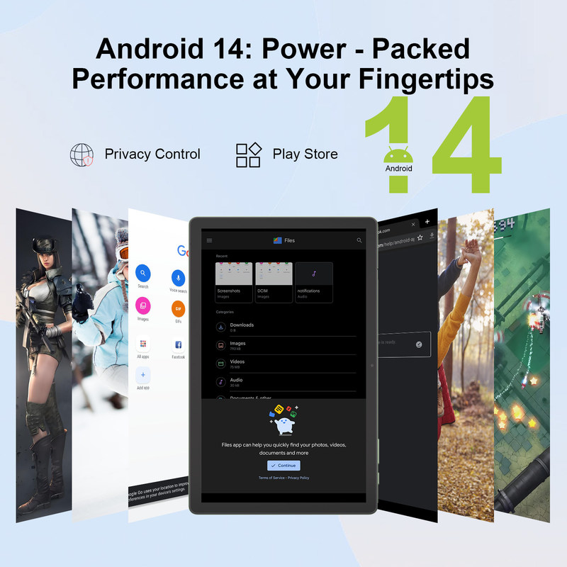 C Idea 10,36 Zoll Android 14 Tablet PC Lern-Tablet für Schüler mit Dual-SIM-Funktionalität