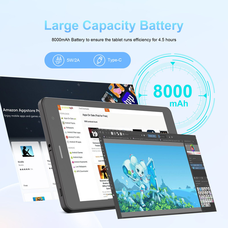 C Idea 5G WiFi Tablet für Schüler mit SIM-Unterstützung 8 Zoll Tablet PC CM817Pro max