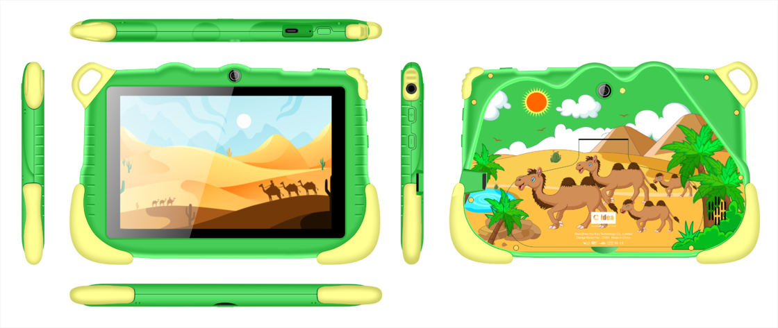 Neueste Tablets C Idea 6+128GB Android 12 Tablet Kidspad mit Lern-App CM85 grün