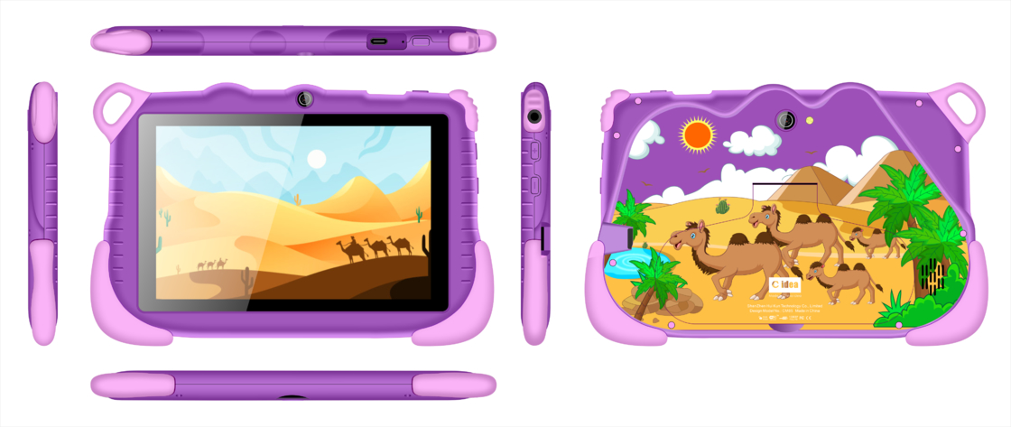 Neueste Tablets C Idea 6+128GB Android 12 Tablet Kidspad mit Lern-App CM85 lila