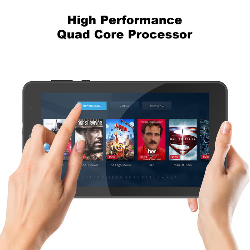 C-Idee 7 Zoll Wifi Tablet mit Gehäuse 8+256GB Speicher Quad-Core Prozessor 600x1024 IPS Touchscreen CM516 schwarz