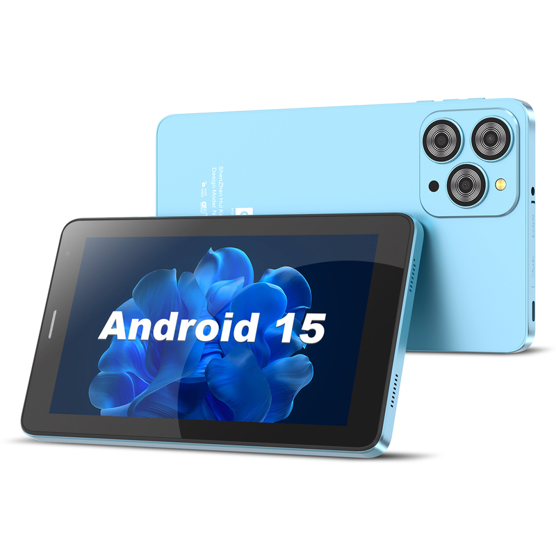 C-Idee 7 Zoll Wifi Tablet mit Gehäuse 8+256GB Speicher Quad-Core Prozessor 600x102e4 IPS Touchscreen CM517 blau