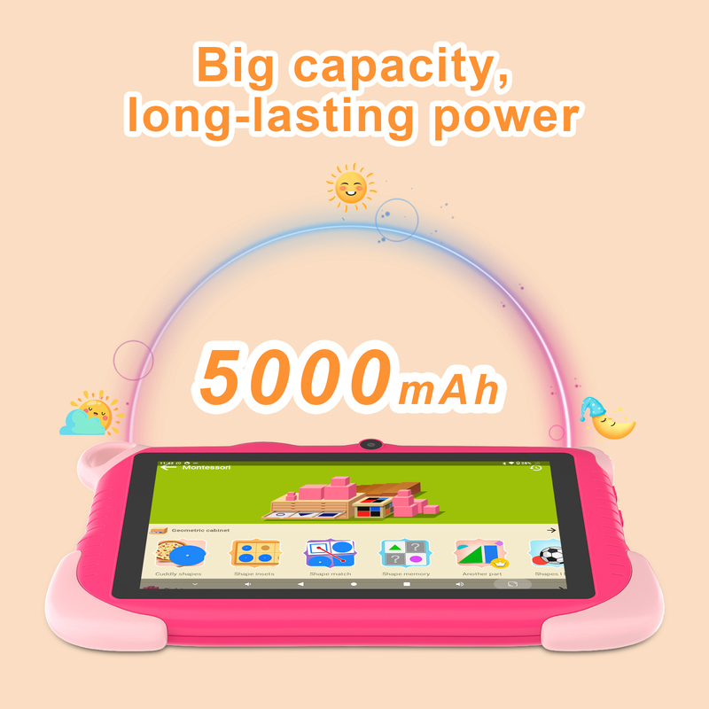 C Idea 7 Zoll Android 15 Lern-Smart-Tablet für Schüler CM78 pink