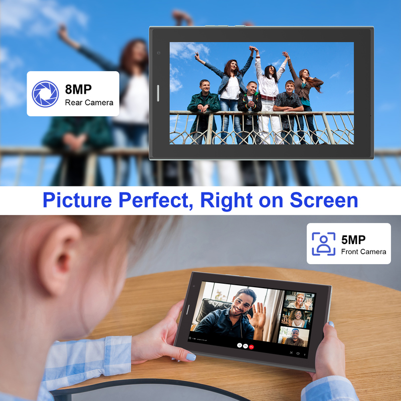 C-Idee 7 Zoll Wifi Tablet mit Gehäuse 8+256GB Speicher Quad-Core Prozessor 600x1024 IPS Touchscreen CM524 grün