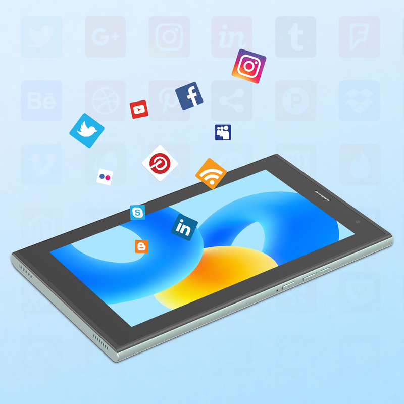 C-Idee 7 Zoll Wifi Tablet mit Gehäuse 8+256GB Speicher Quad-Core Prozessor 600x1024 IPS Touchscreen CM524 grün