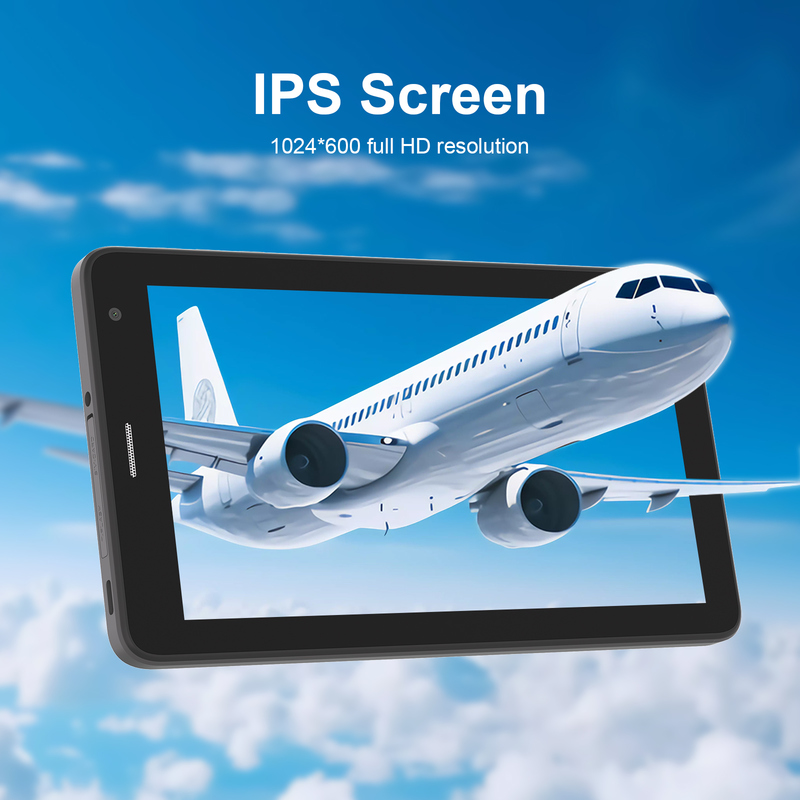 C idea 7 Zoll Wifi Tablet mit Hülle 8+256GB Speicher Quad-Core Prozessor 600x1024 IPS Touchscreen CM528 schwarz