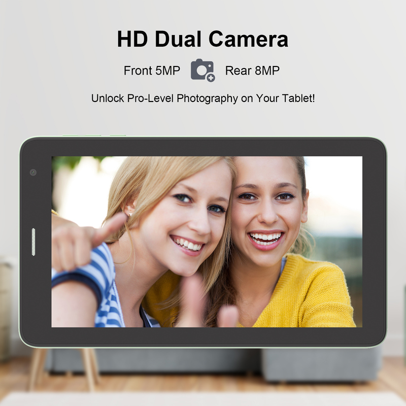 C-Idee 7 Zoll Wifi Tablet mit Gehäuse 8+256GB Speicher Quad-Core Prozessor 600x1024 IPS Touchscreen CM528 Grün