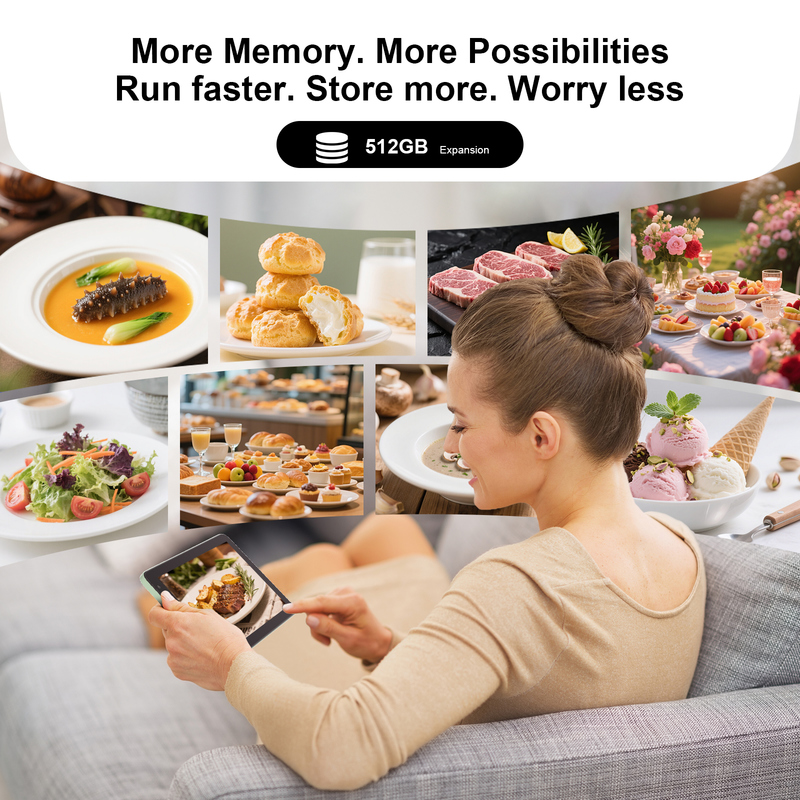 C-Idee 7 Zoll Wifi Tablet mit Gehäuse 8+256GB Speicher Quad-Core Prozessor 600x1024 IPS Touchscreen CM528 Grün