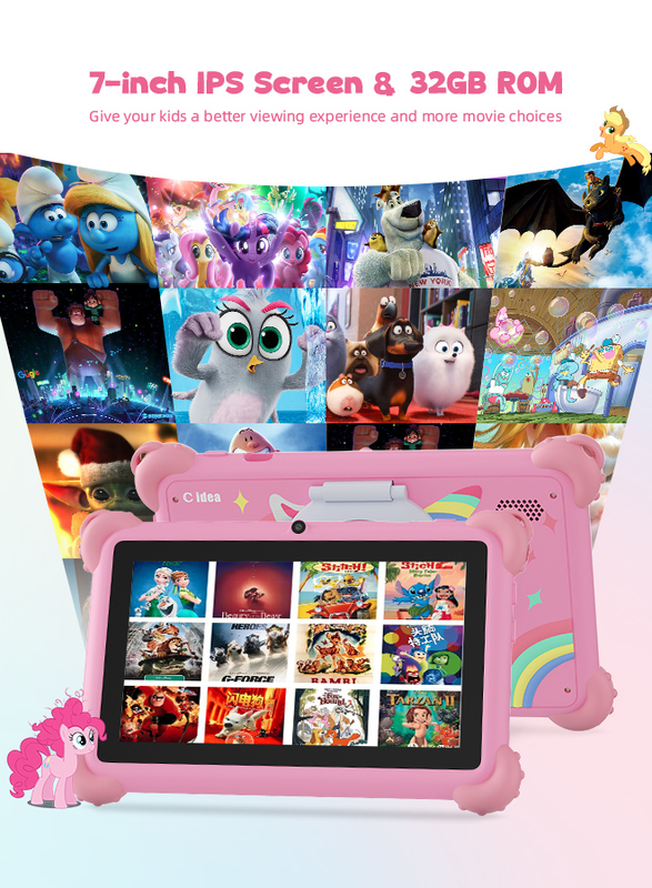 C Idea 7 Zoll Android 14 Lern-Smart-Tablet für Schüler CM88 pink