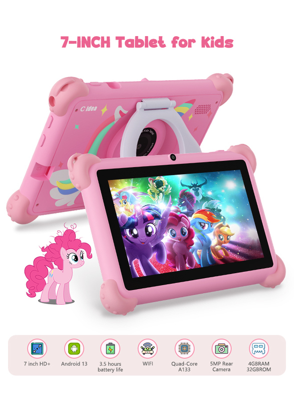 C Idea 7 Zoll Android 14 Lern-Smart-Tablet für Schüler CM88 pink