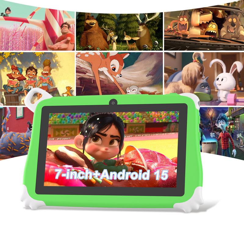 C Idea Android 15 Kids Tablet 8+256GB Bildungs-Tablet Kidspad mit freundlicher APP CM86 grün