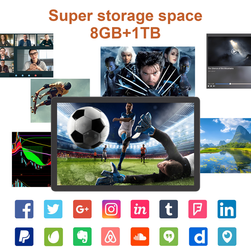 C idea 10.36 inch Android 15 Tablet 8GB RAM 1TB ROM Model CM10016 PLUS BLACK