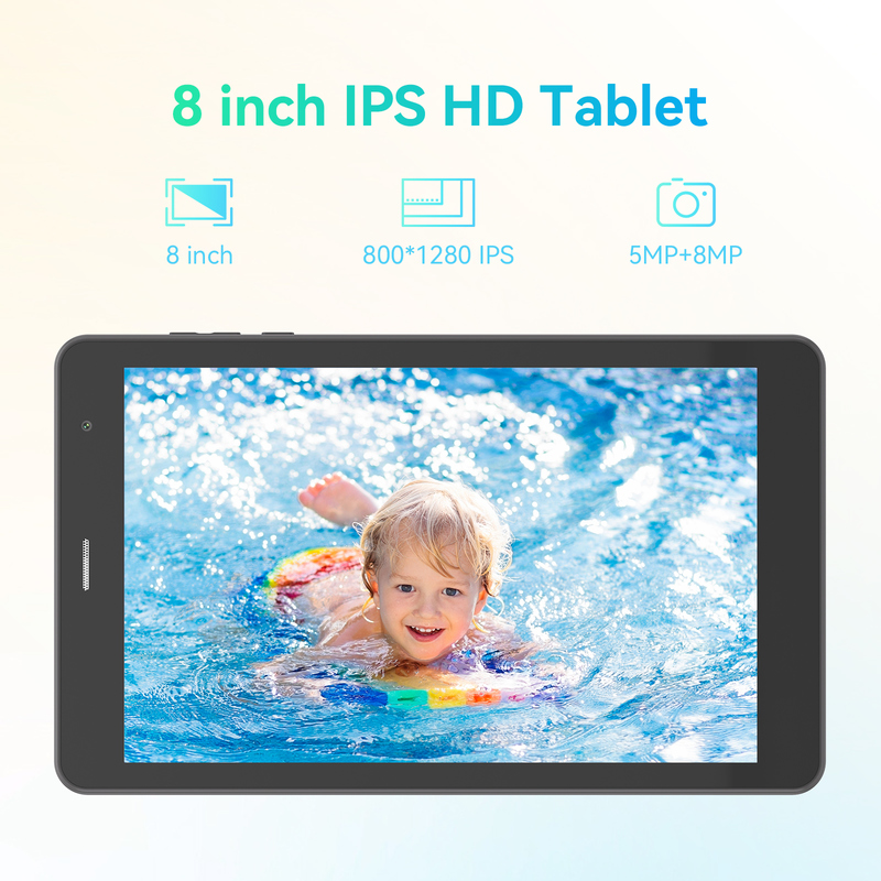 C idea Youth 8 Zoll Tablet Android 15 mit Schwarzlicht-Bildschirm, WiFi, 8GB + 512GB, 800*1280 IPS Incell CM828