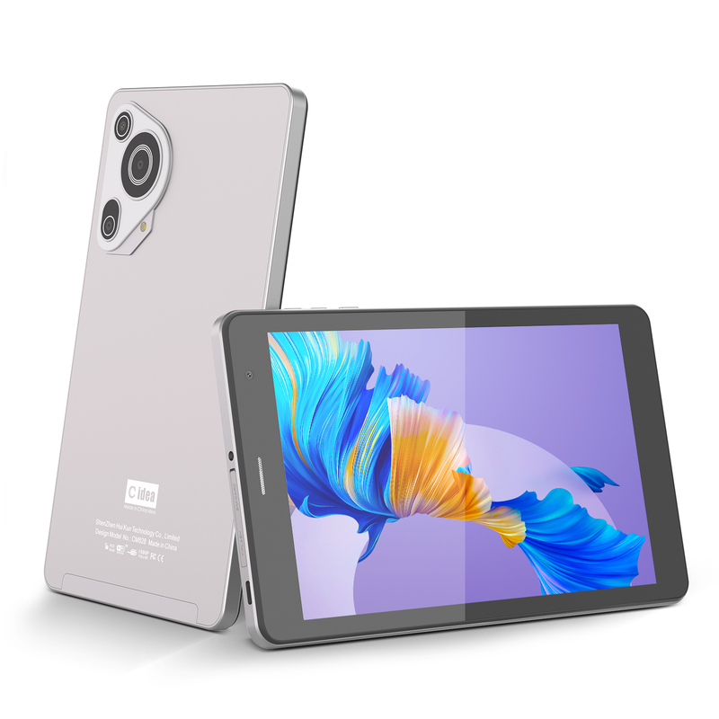 C idea Youth Silber 8 Zoll Tablet Android 15 mit TF-Kartensteckplatz, WiFi, 8GB + 512GB, 800*1280 IPS Incell CM828