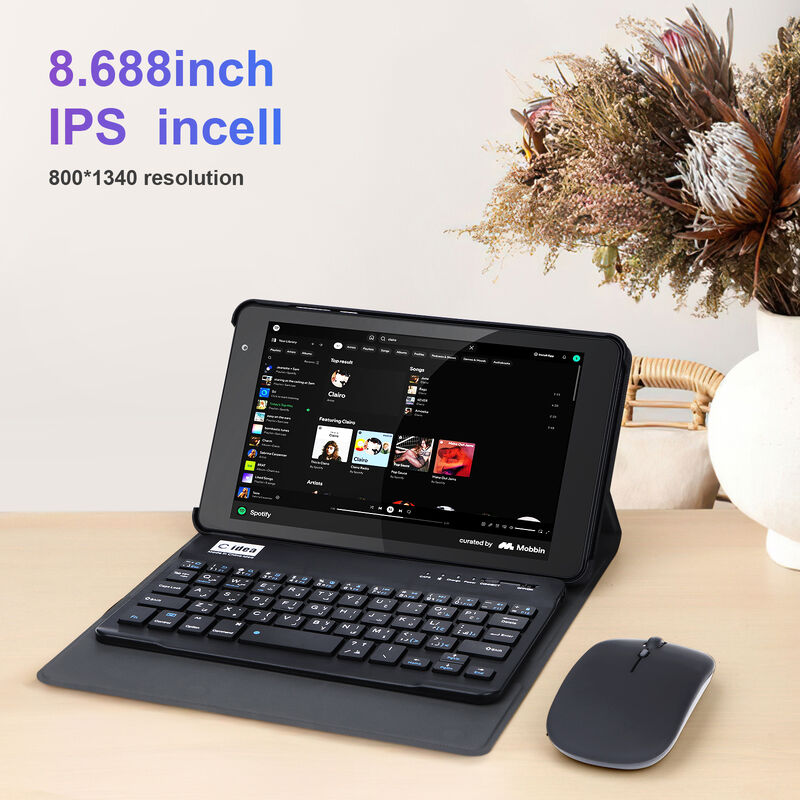 C-Idee 8 Zoll Smart Tablet PC mit Tastatur 8 GB RAM+512 ROM 800*1340 IPS Incell Touchscreen Anzeige grau CM866