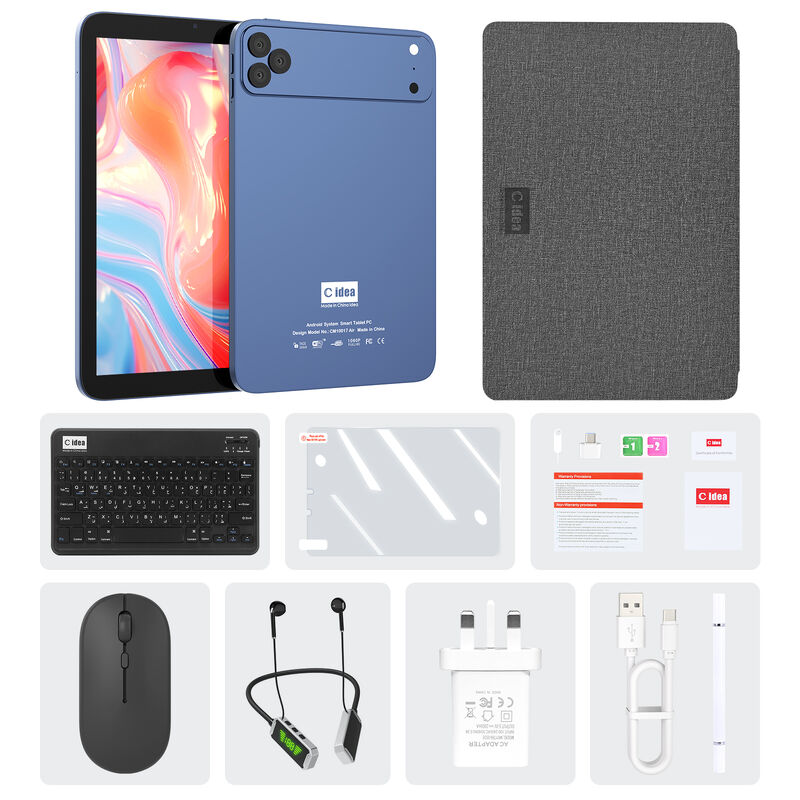 C Idee 10,1 Zoll Android WiFi Touchscreen blaues Tablet PC mit 5G Tastatur Quad-Core CM10017Air