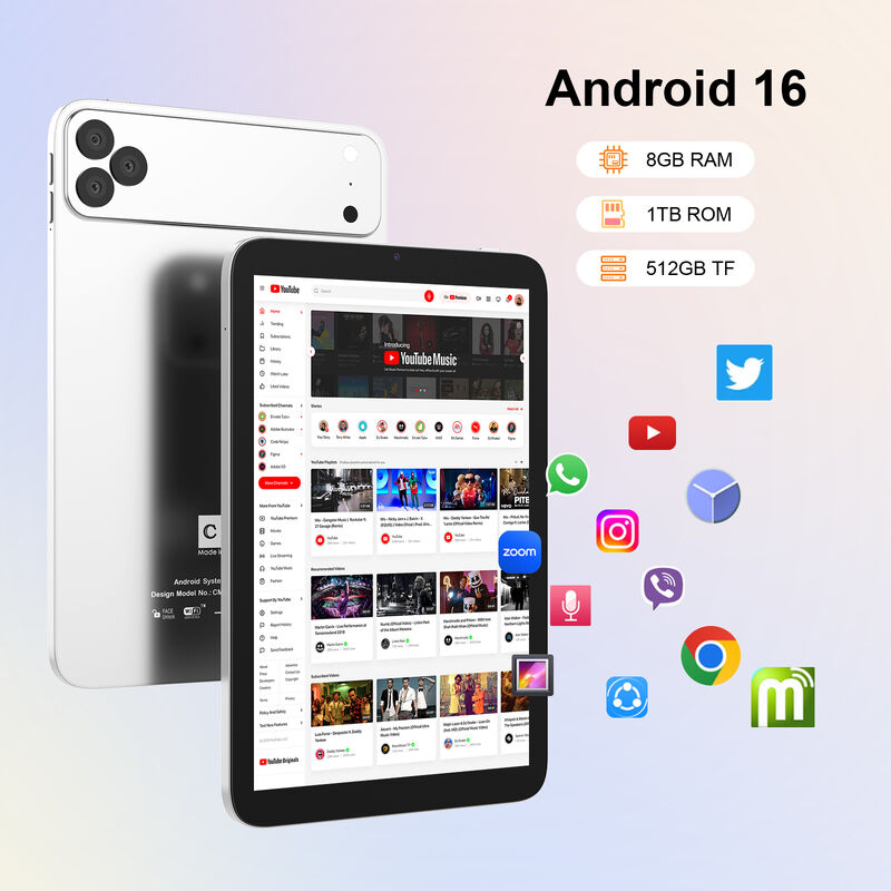 C Idee 10,1 Zoll Android WiFi Touchscreen blaues Tablet PC mit 5G Tastatur Quad-Core CM10017Air