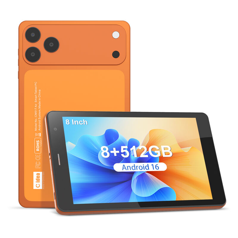 C idea 7 Zoll Wifi Tablet mit Hülle 8+256GB Speicher Quad-Core-Prozessor 600x1024 IPS Touchscreen CM517 air