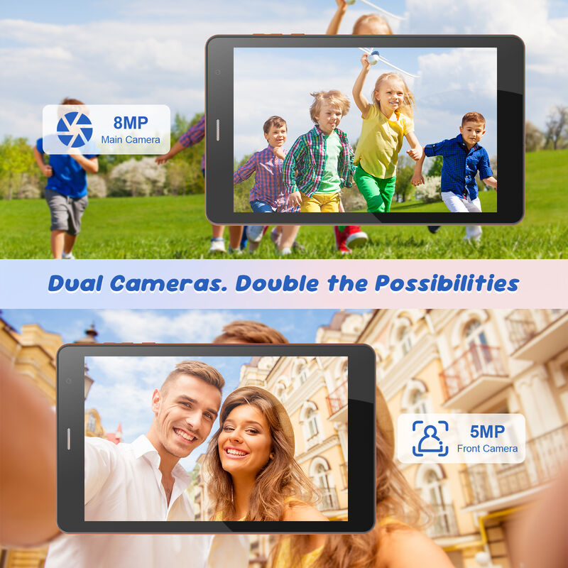 C idea 7 Zoll Wifi Tablet mit Hülle 8+256GB Speicher Quad-Core-Prozessor 600x1024 IPS Touchscreen CM517 air
