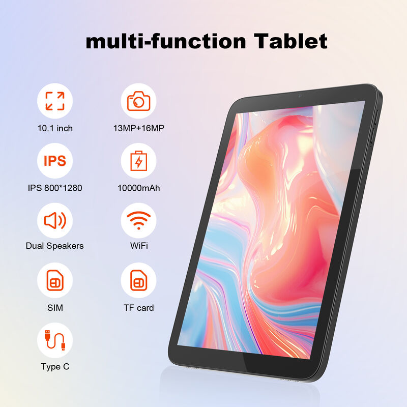 C Idea 10,1 Zoll Tablet PC mit SIM WLAN Android Tablet für Bildung CM10017air Schwarz