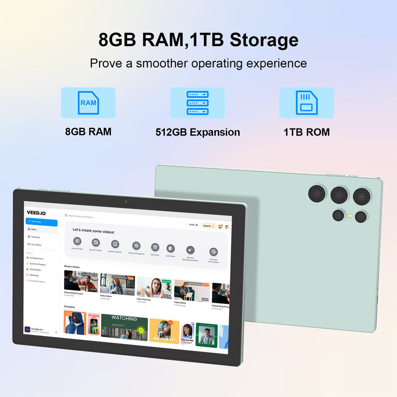 C Idea 10 Zoll Android Tablet Snapdragon CPU mit Tastatur für Studenten CM9000ultra Grün