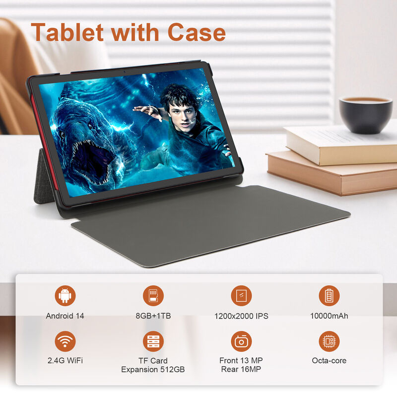 C idea SIM Support 8GB RAM 1TB 10.36 Inch Tablet PC with Keyboard for Students CM10016 PLUS