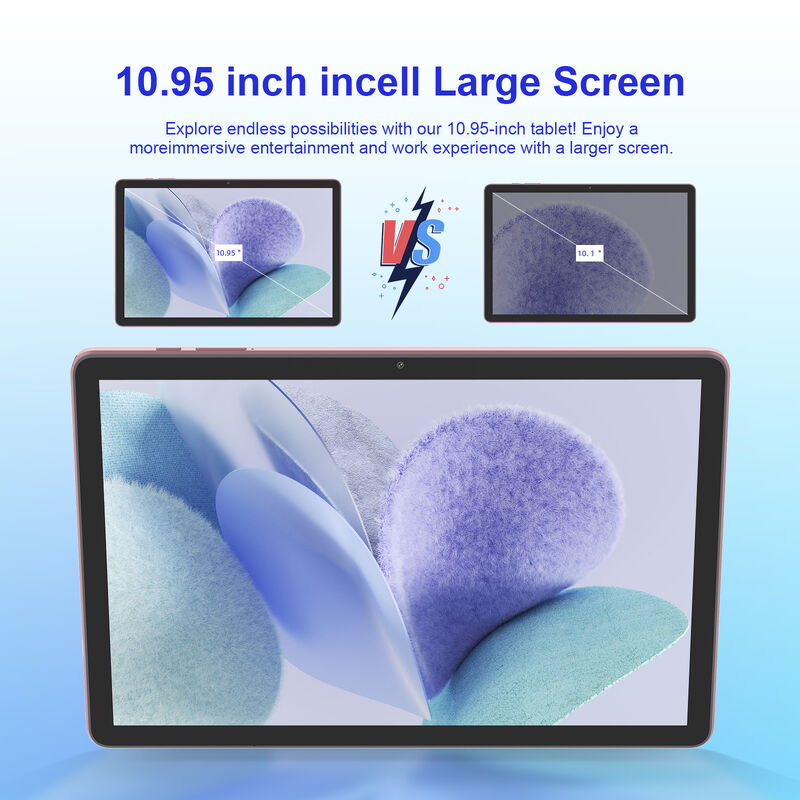 C Idea 10,95 Zoll Android Tablet Dual Camera Tablet Wi-Fi Kapazitätsbildschirm Tablet 8 GB RAM 1 TB ROM Tablet Geschäftsnutzung (Pink)