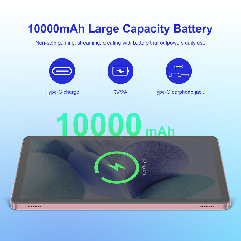 C Idea 10,95 Zoll Android Tablet Dual Camera Tablet Wi-Fi Kapazitätsbildschirm Tablet 8 GB RAM 1 TB ROM Tablet Geschäftsnutzung (Pink)
