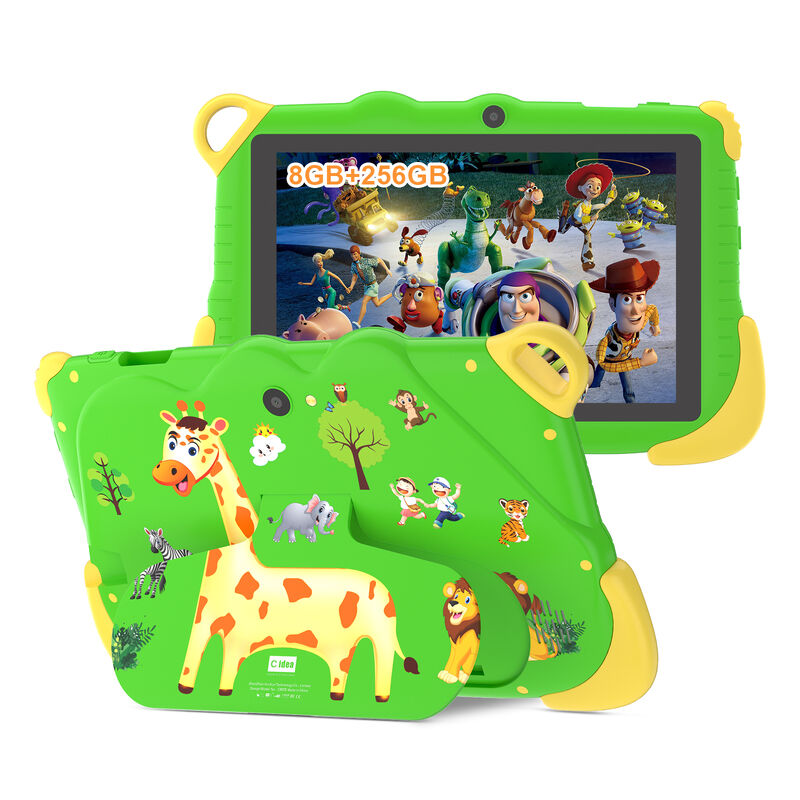 C idea Tragbares Lern-Tablet für Studenten, 8 GB RAM, 256 GB ROM, lange Akkulaufzeit, CM78-Grün