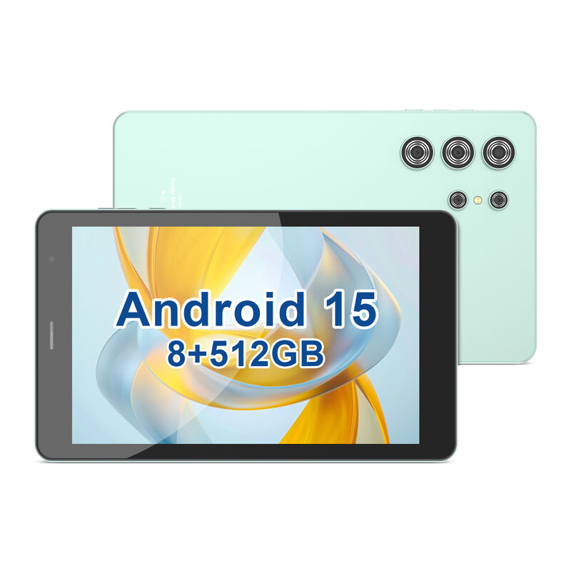 C Idea 8 Zoll WiFi Tablet mit Gehäuse 8+512 GB Speicher Octa Core Prozessor 1280x800 HD IPS Touchscreen CM826 Ultra Grün
