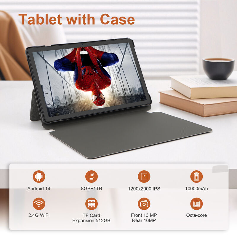 C Idea CM10016 Plus 10,36 Zoll Android 16 Business-Tablet 8-Core 8 GB 1 TB Speicher FHD-Touchscreen-Computer (Schwarz)