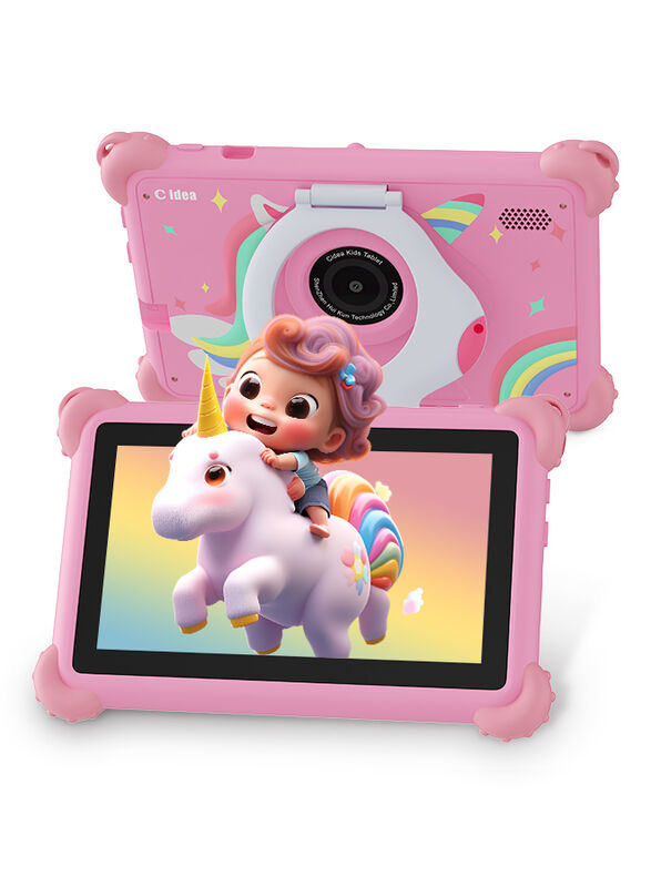 C Idea 7-Zoll-Kinder-Tablet, exquisites Aussehen und integrierte Schutzhülle, Widerstandsfähigkeit und Haltbarkeit für die Kindererziehung CM88