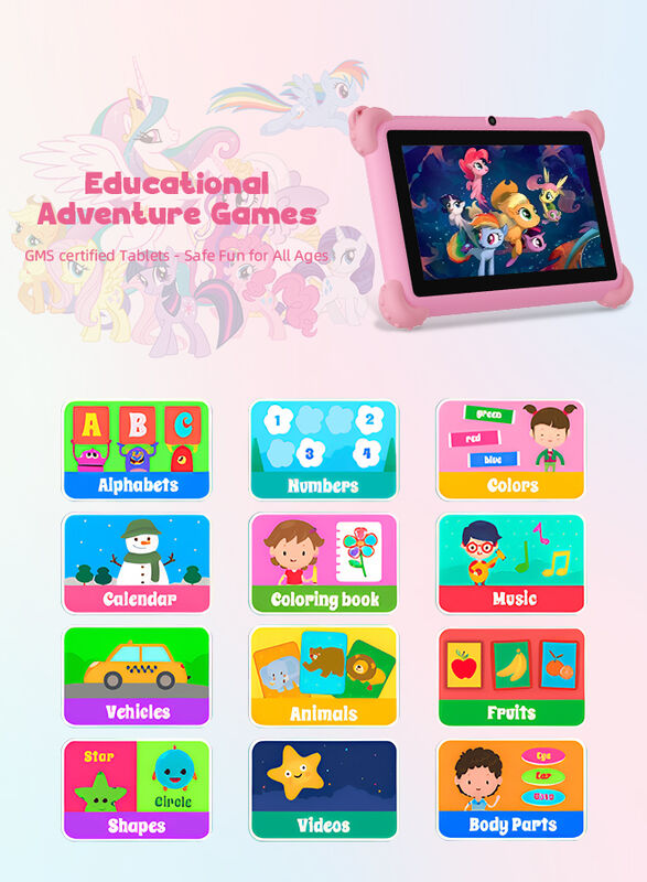 C Idea 7-Zoll-Kinder-Tablet, exquisites Aussehen und integrierte Schutzhülle, Widerstandsfähigkeit und Haltbarkeit für die Kindererziehung CM88