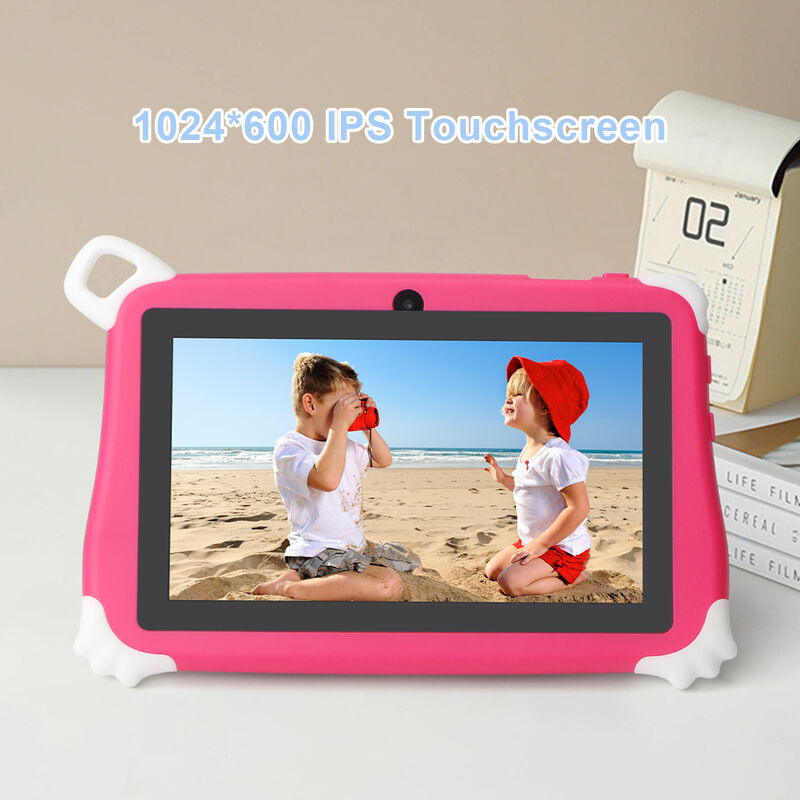 C Idea New Kids Tablet PC 7 Zoll 8 GB RAM 256 GB ROM Android 16 Wi-Fi Drop resistent Bildungszweck (CM86-Pink)