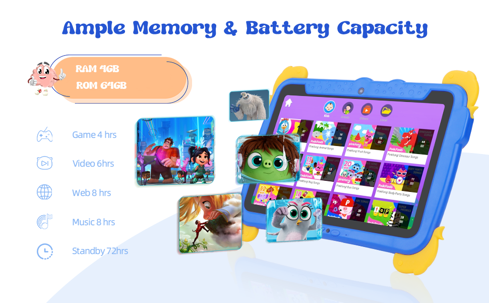 C-Idee 10,1 Zoll Kinder Tablet PC mit Gehäuse Augen Schutz ips HD Bildschirm Vorinstallation IWAWA P1150